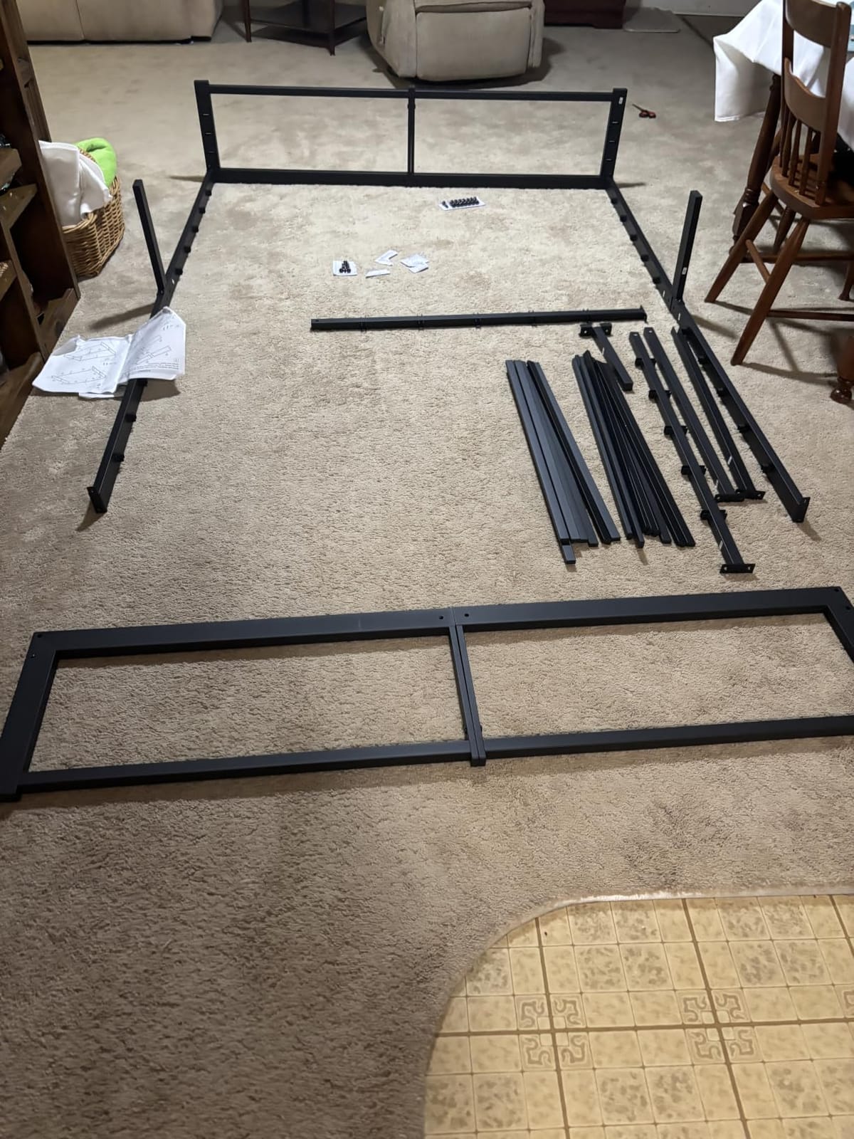 SHA CERLIN 14 Inch Heavy Duty Queen Bed Frame, 4000 lbs Capacity Metal Platform Beds with Reinforced Legs, No Box Spring Required, Easy Assembly, Black customer photo 2
