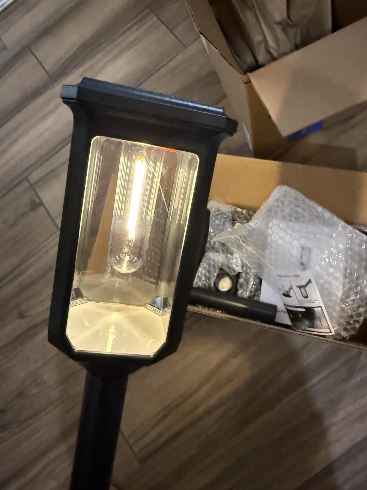 Tenmiro Solar Pathway Lights Outdoor 8 Pack, Bright Solar Garden Lights | IP65 Waterproof Shatterproof, Auto On/Off Landscape Lighting for Yard Lawn Patio Walkway Driveway Decor 3000K customer photo 2