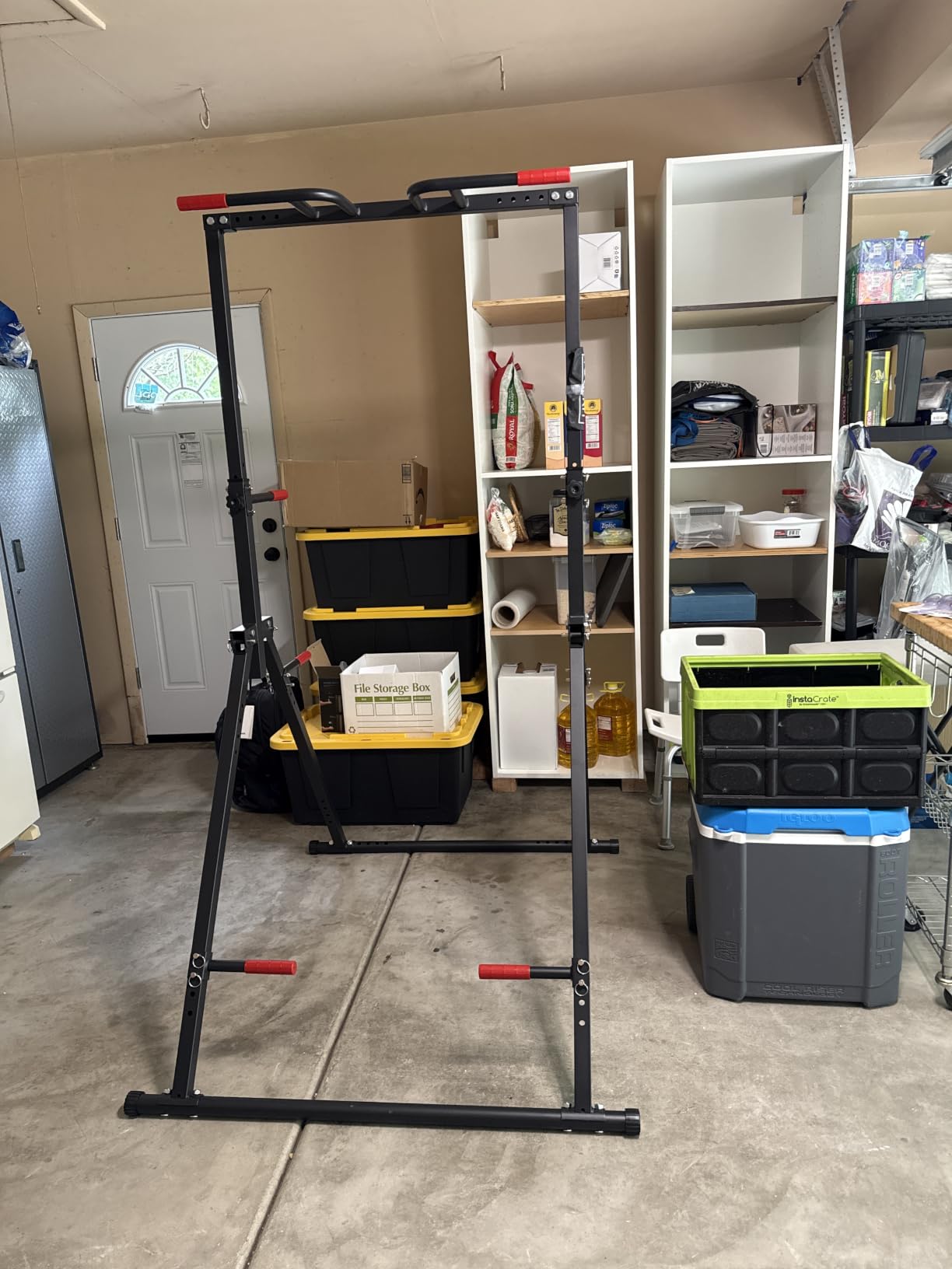 Foldable Pull Up Bar Free Standing, Strength Training Pull-up Bars Adjustable Pull Up Station, Power Tower Pull Up Bar MultiFunction Pull Up Dip Station Workout Equipment For Home Gym Support 480 LBS customer photo 1