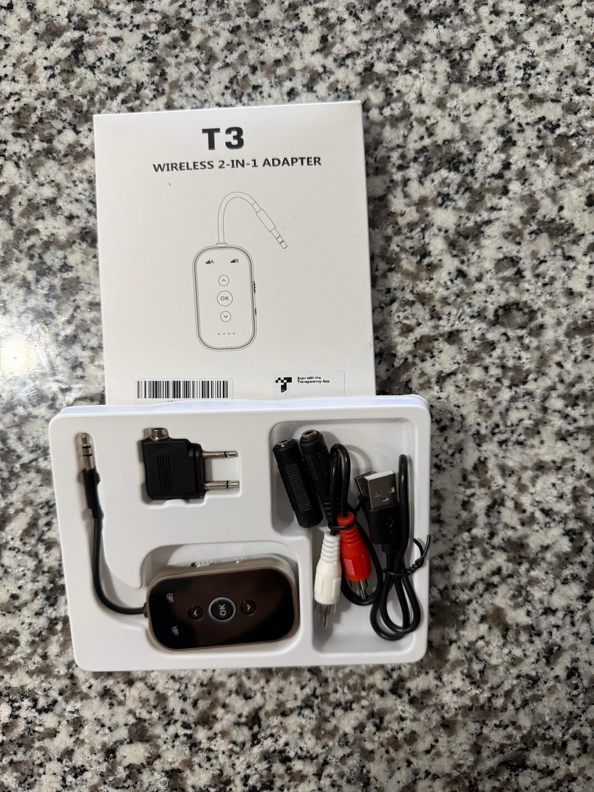 Bluetooth 5.4 Transmitter Receiver - Airplane/TV/Gym Wireless Audio Adapter | CNC metal & glass with Qualcomm aptX LL/HD, pairs with 2 AirPods/headphones for low-latency shared audio customer photo 2