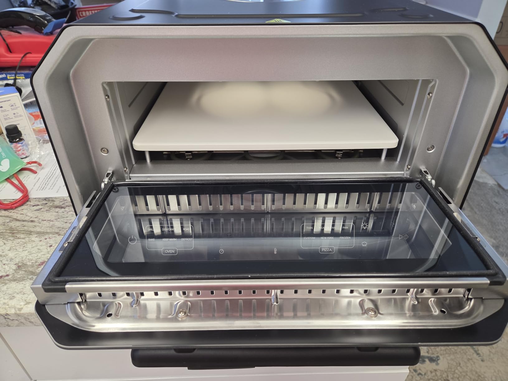 13-in-1 Countertop Pizza Oven, 90-Second 12 Inch Pizza, up to 850°F, 6 Presets & 6 Bake Modes, PID Control, Expert Mode Makes 5 in 30 Min for Home Pizzeria, Top Window & On-Demand Light, Black customer photo 2