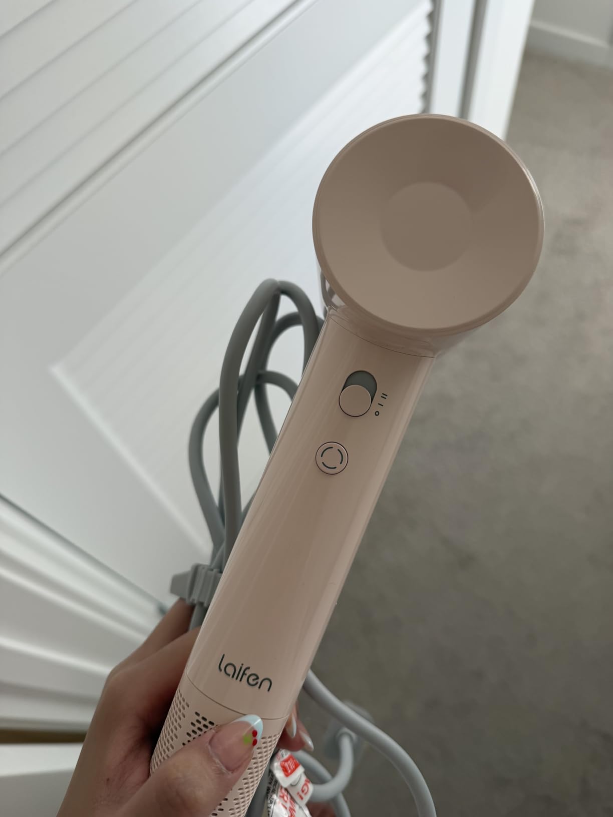 Laifen Air Hair Dryer, 15x High-Speed Drying with 110, 000 RPM Powerful Motor, Blow Dryer, Smart Temperature Control, Hair Accessories, Mini Travel & Ionic Hairdryer for Women, Milktea customer photo 1