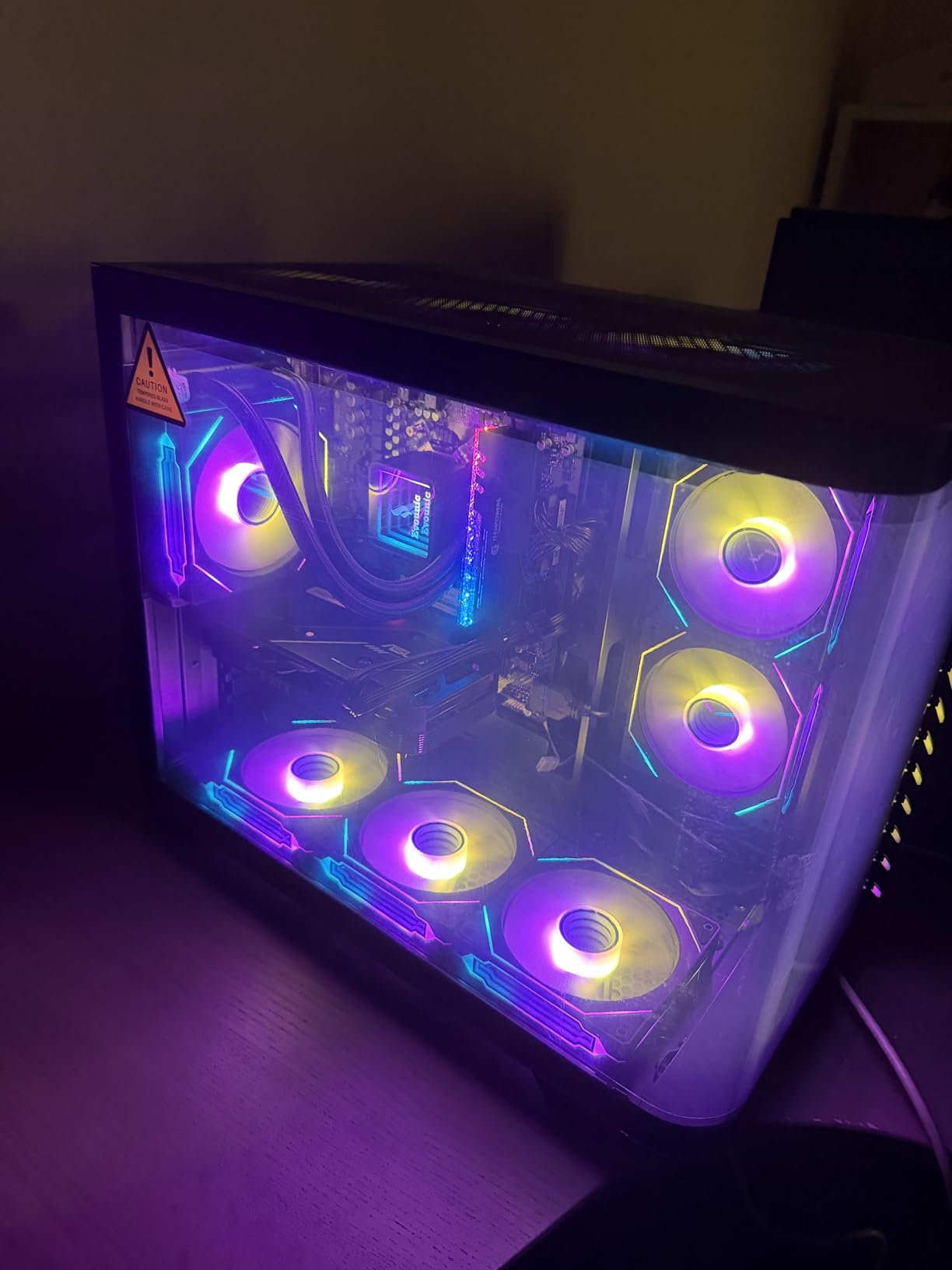 Gaming PC Desktop Ryzen 7 8700F up to 5.0GHz, GeForce RTX 4060 Ti, 16GB DDR5 RAM, 1TB NVME, WiFi 6 & BT 5.4, 9x ARGB Fans, Liquid Cooled Windows 11, Mechanical Keyboard & Mouse customer photo 2