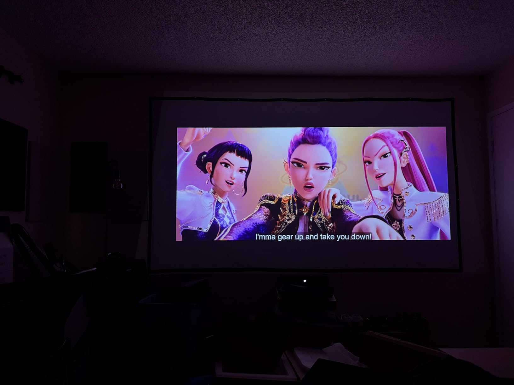 XGIMI Elfin Flip 4K Portable Projector with wifi and bluetooth, Google TV customer photo 2