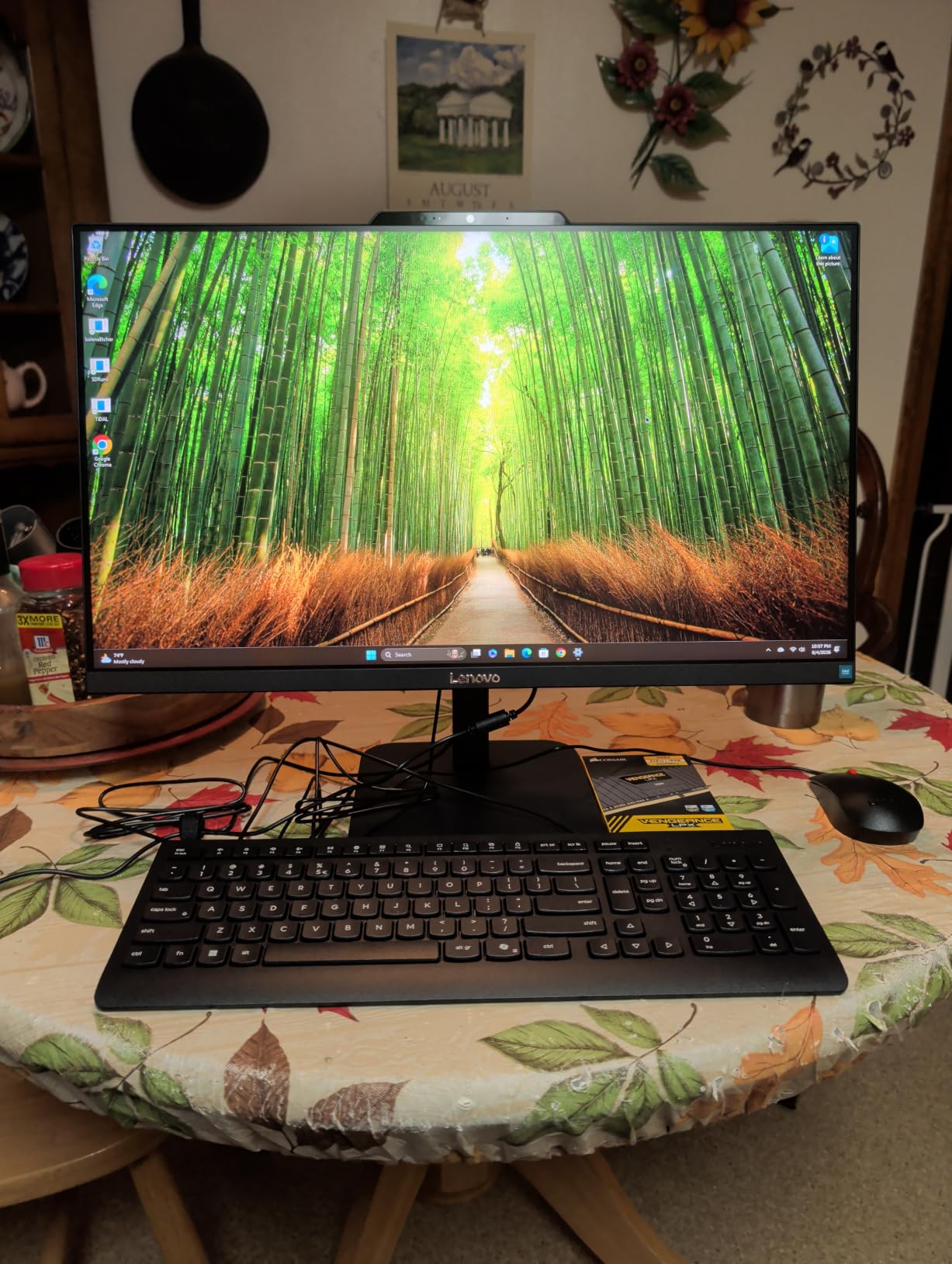 Lenovo IdeaCentre All-in-One Desktop Computer, 8GB RAM 512GB SSD, Intel 4-Core Processor, 24