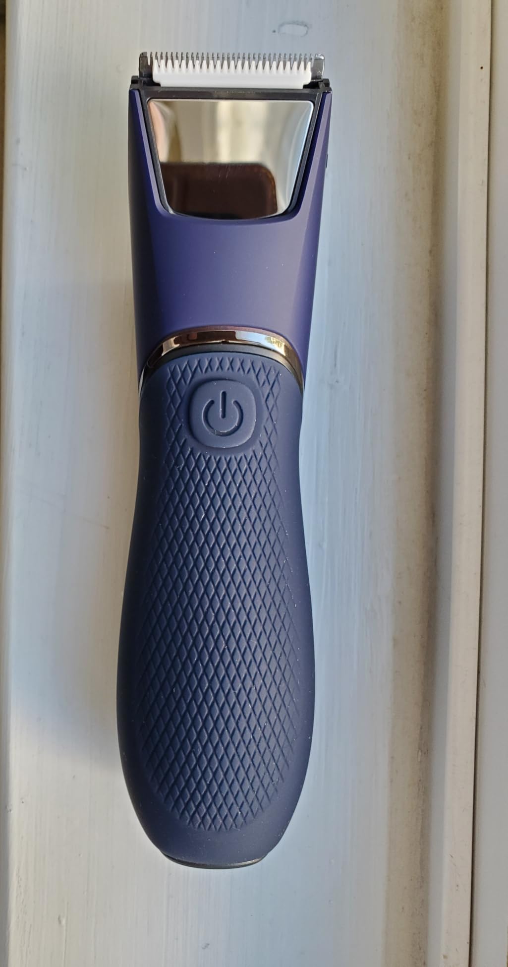Body Hair Trimmer for Men: Mirror & LED Light, IPX7 Wet or Dry | Pubic Hair Ball Trimmer - Ceramic Blade, No Nicks, 1-Hr USB-C Charge, Body Groomer with Travel Lock for Groin/Legs/Chest customer photo 2