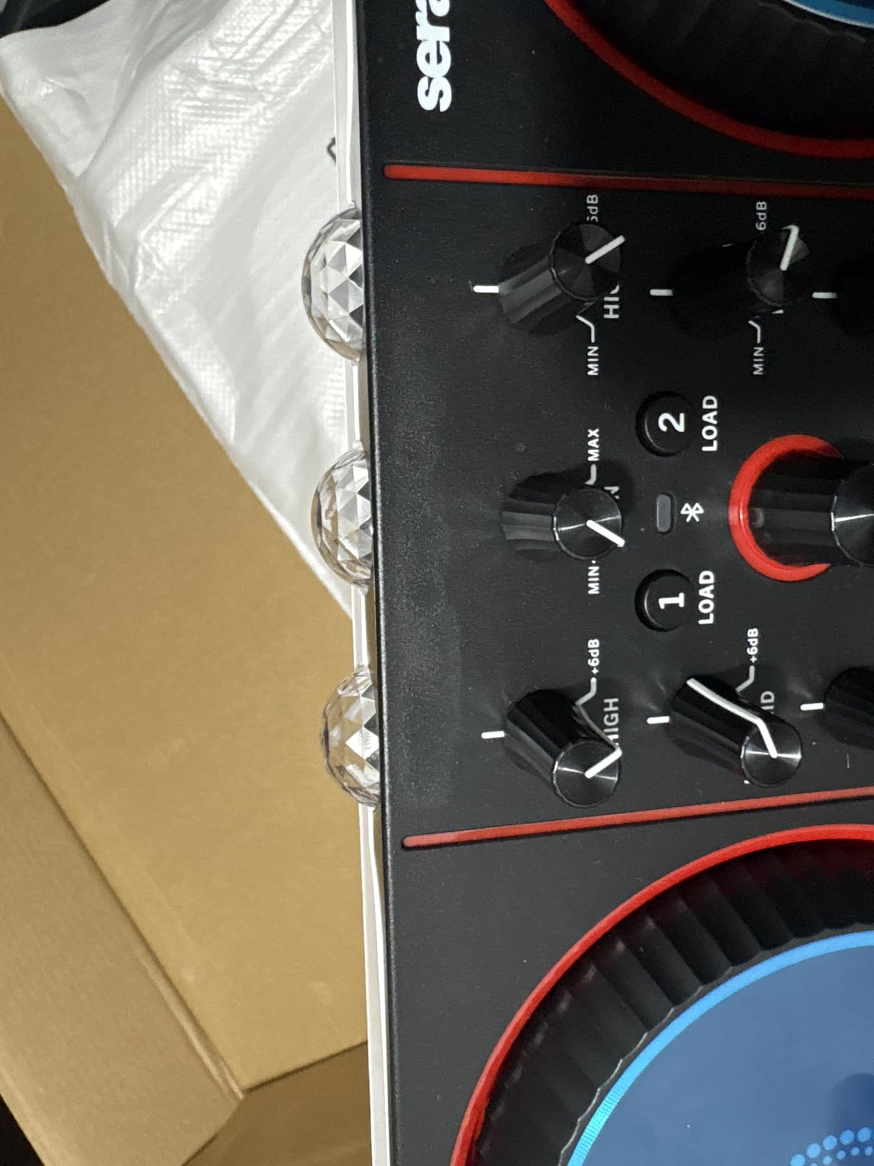 Numark Party Mix III Bluetooth DJ Controller with Built-in Lights | Beat Assist, Smart Fader, 16 Pads, 2 Deck DJ Mixer, Stems Control, USB-C, Serato DJ Lite and Algoriddim djay Included customer photo 1
