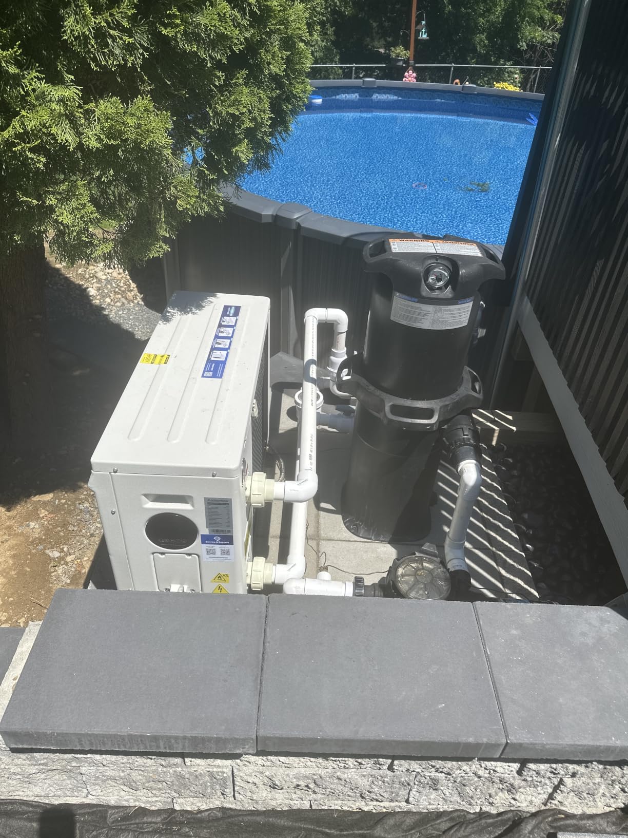 AQUASTRONG Swimming Pool Heat Pump, Pool Heater for Above Ground and Inground Pool, Heating and Cooling Pool Heater, for 6500 Gallons customer photo 1
