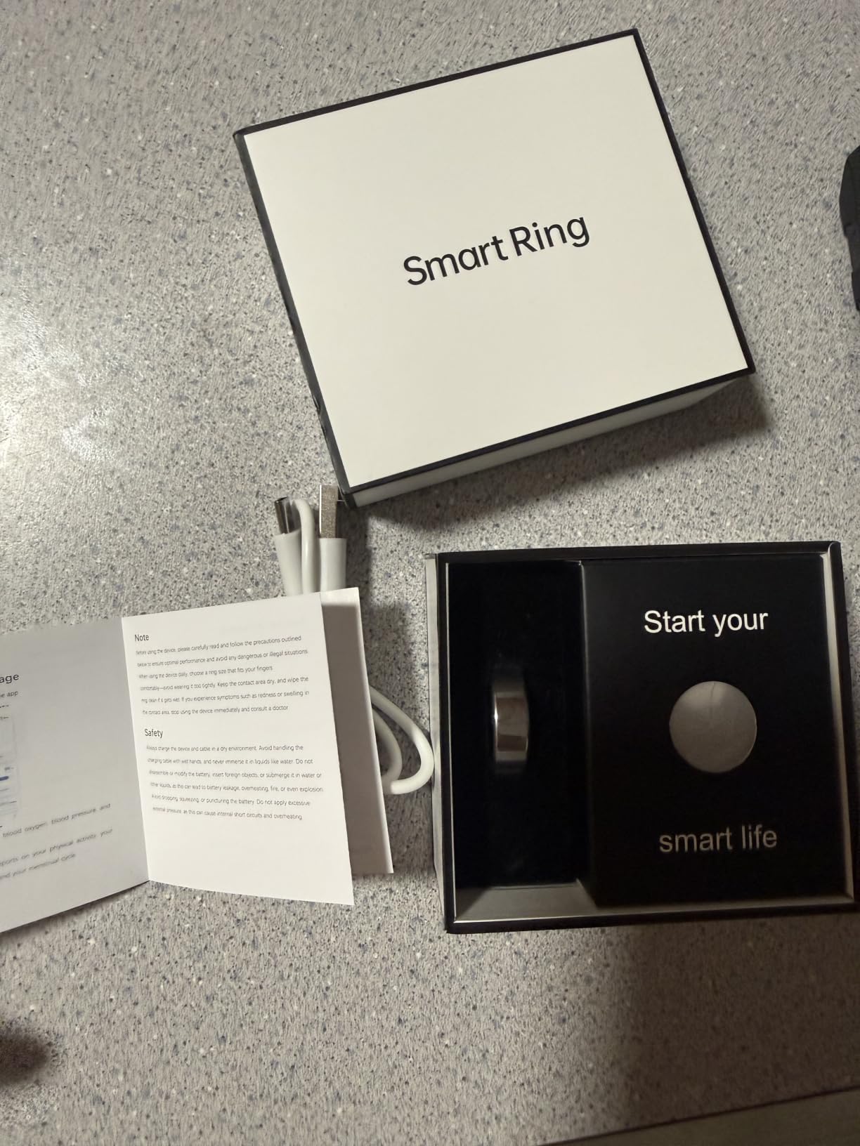 New Smart Ring Health Tracker for Women & Men, Sleep Exercise Health Monitoring, Daily Tracking, iOS/Android Compatible, IP68 Waterproof, No Subscription Required, 5-Day Battery Life (Silver, 7) customer photo 2