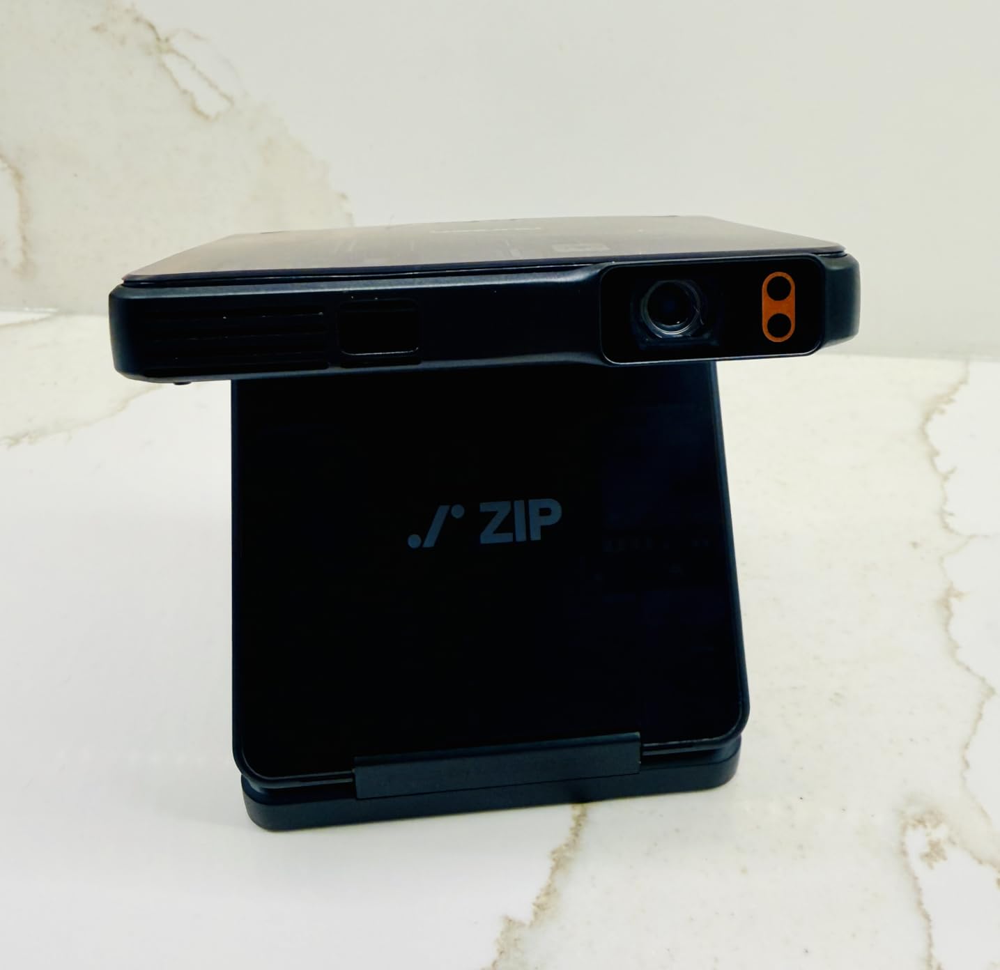Aurzen ZIP Tri-Fold DLP Pocket Mini Projector, 1.5-Hour Playtime, Grey | Bluetooth Pico Projector with ToF Auto Focus and USB-C for Movies, Travel, Cookie Decorating, Drawing, Art Tracing and Sewing customer photo 2