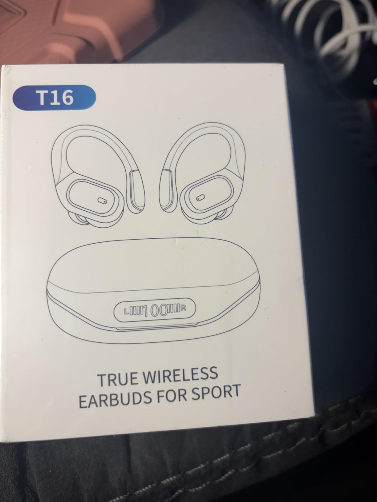HAOYUYAN Wireless Earbuds, Sports Bluetooth Headphones, 80Hrs Playtime Ear Buds with LED Power Display, Noise Canceling Headset, IPX7 Waterproof Earphones for Workout/Running (Black) customer photo 1