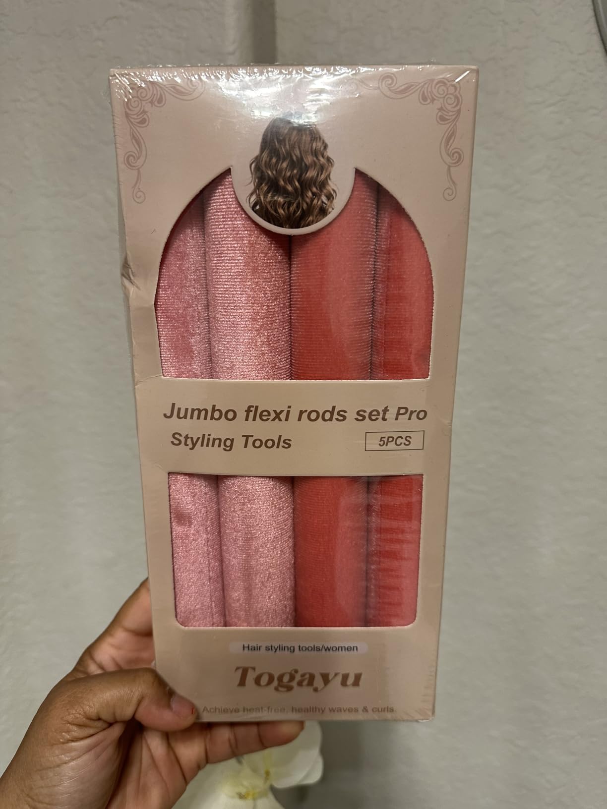 Heatless Curls Overnight Set for Long Hair, No Damage Hair | Jumbo Flexi Rod for Satin Scarf, Comfortable Hair Curlers to Sleep In for Blowout Look Medium & Long Hair customer photo 1