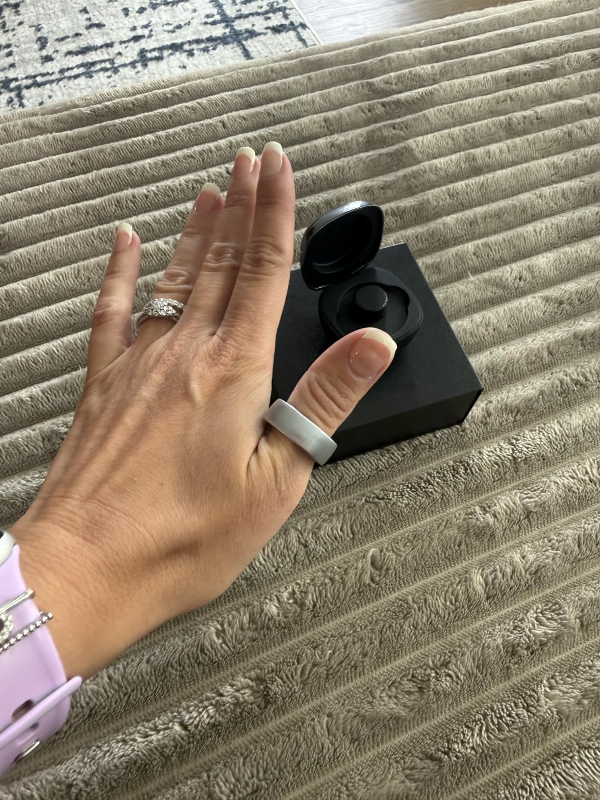 Smart Ring Women Men, Fitness Tracker, No Subscription, Sleep, Black 14 customer photo 1