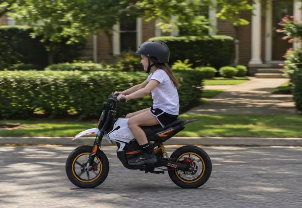 K2 Kids Electric Dirt Bike, 36V 850W Peak Motor, 20 MPH, 18-Mile Range, 3-Speed Modes, Dual Suspension & Disc Brake, Electric Motorcycle for Kids Ages 4-10 customer photo 1