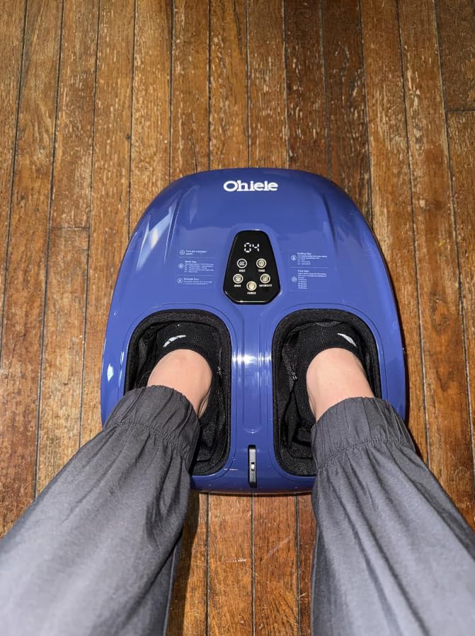 Shiatsu Foot Massager for Neuropathy with Heat and Remote Control | for Plantar Fasciitis,Pain Relief for Feet,Deep Kneading,4 Modes 5 Levels,Auto Shut-Off,Gifts for Women Men Mom Dad customer photo 1