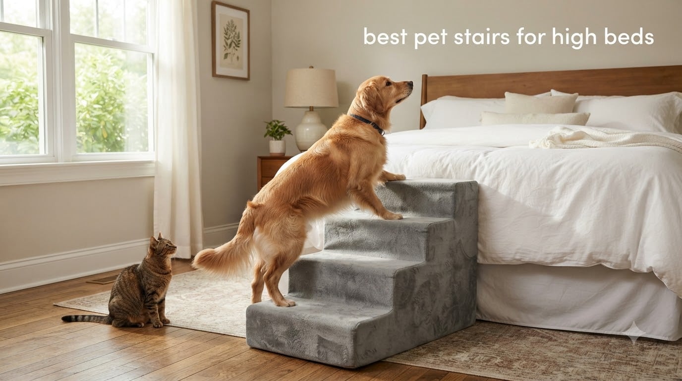 best pet stairs for high beds