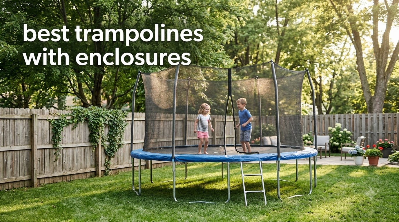 best trampolines with enclosures
