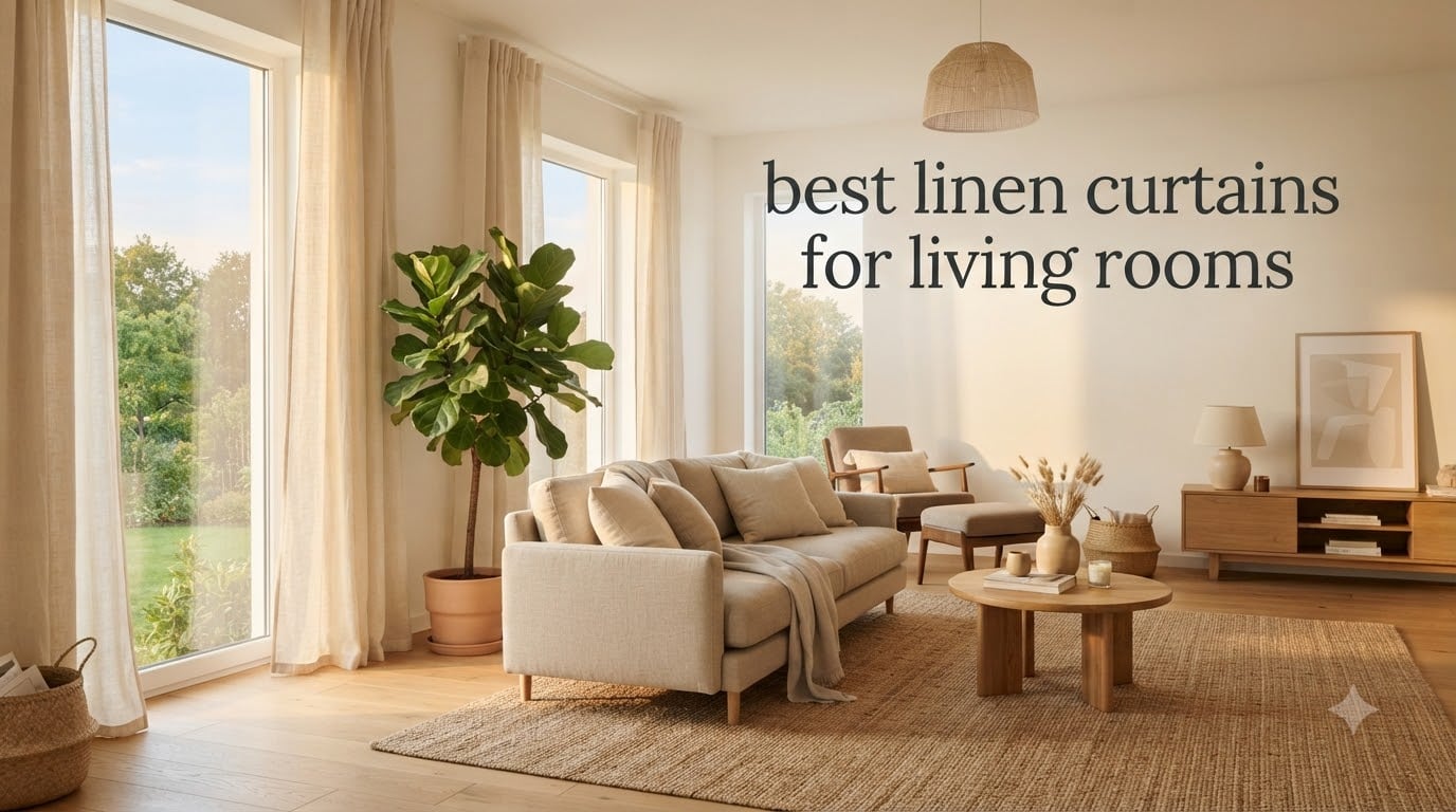 best linen curtains for living rooms