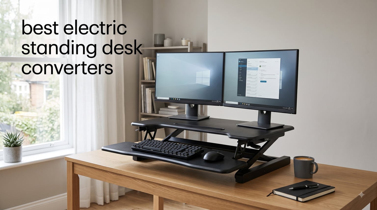 best electric standing desk converters