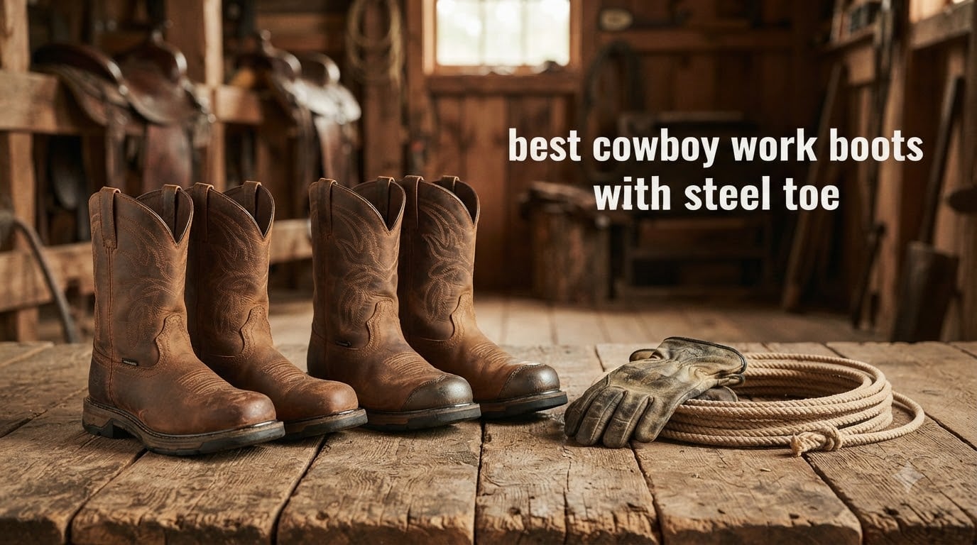 best cowboy work boots with steel toe