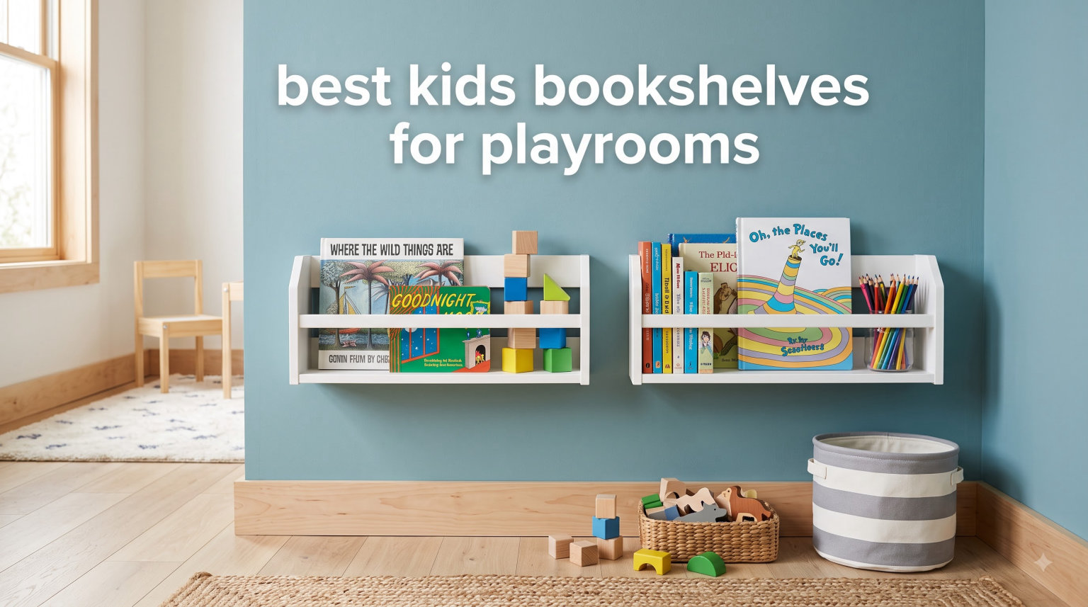 best kids bookshelves for playrooms
