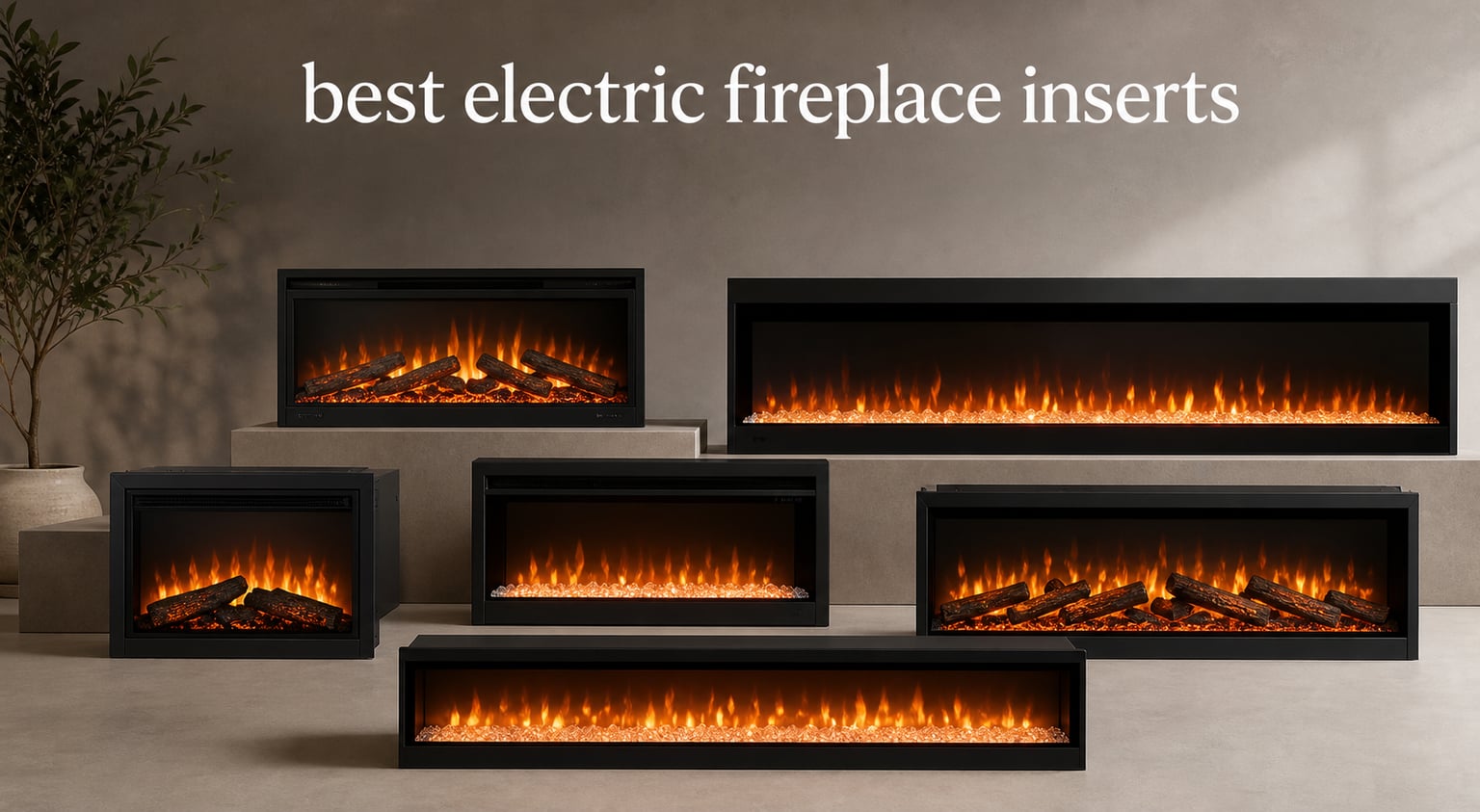 best electric fireplace inserts