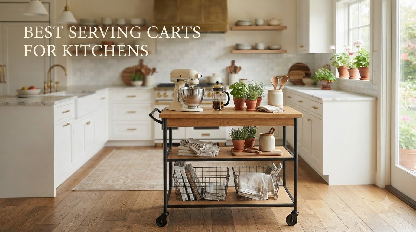 best serving carts for kitchens