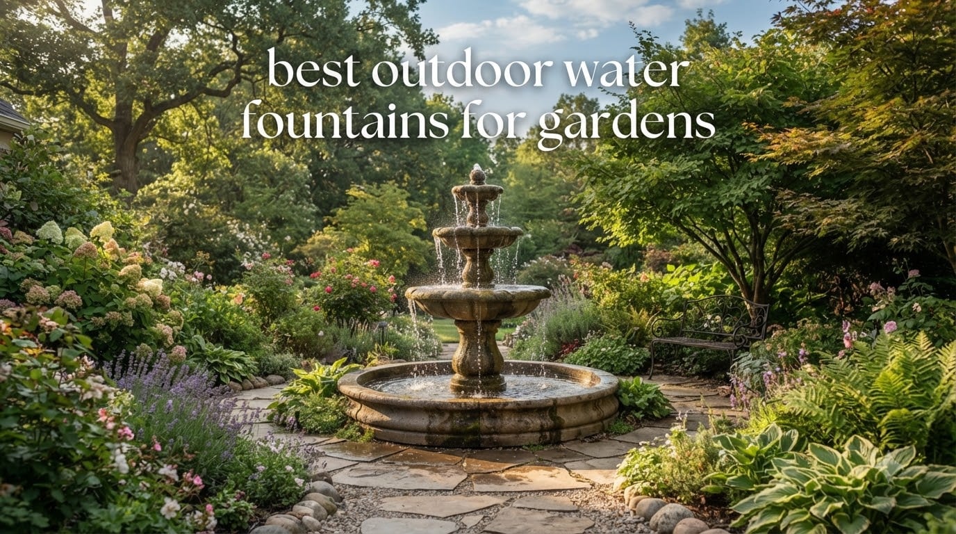 best outdoor water fountains for gardens