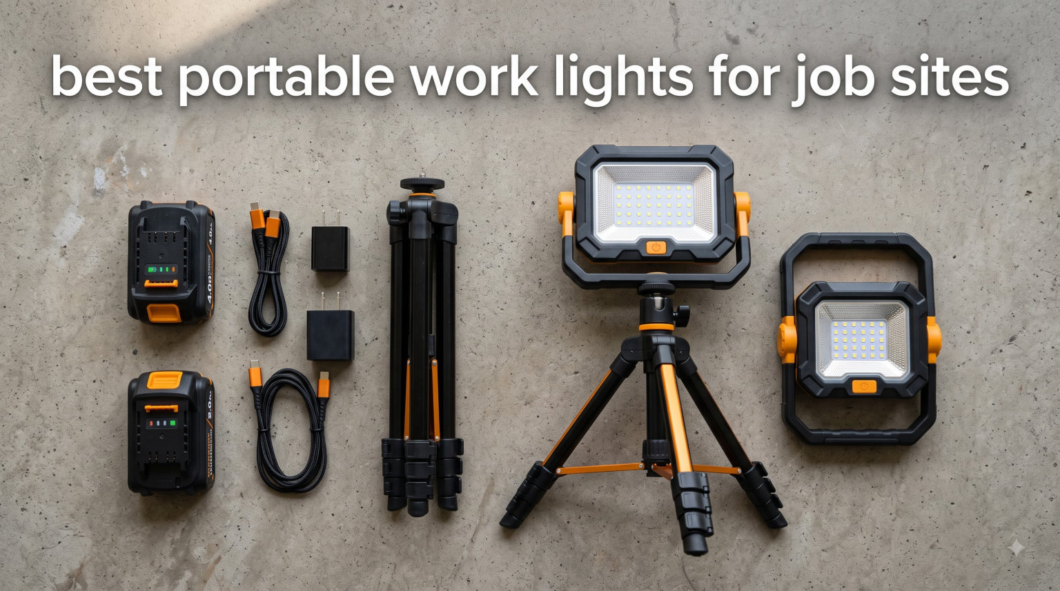best portable work lights for job sites