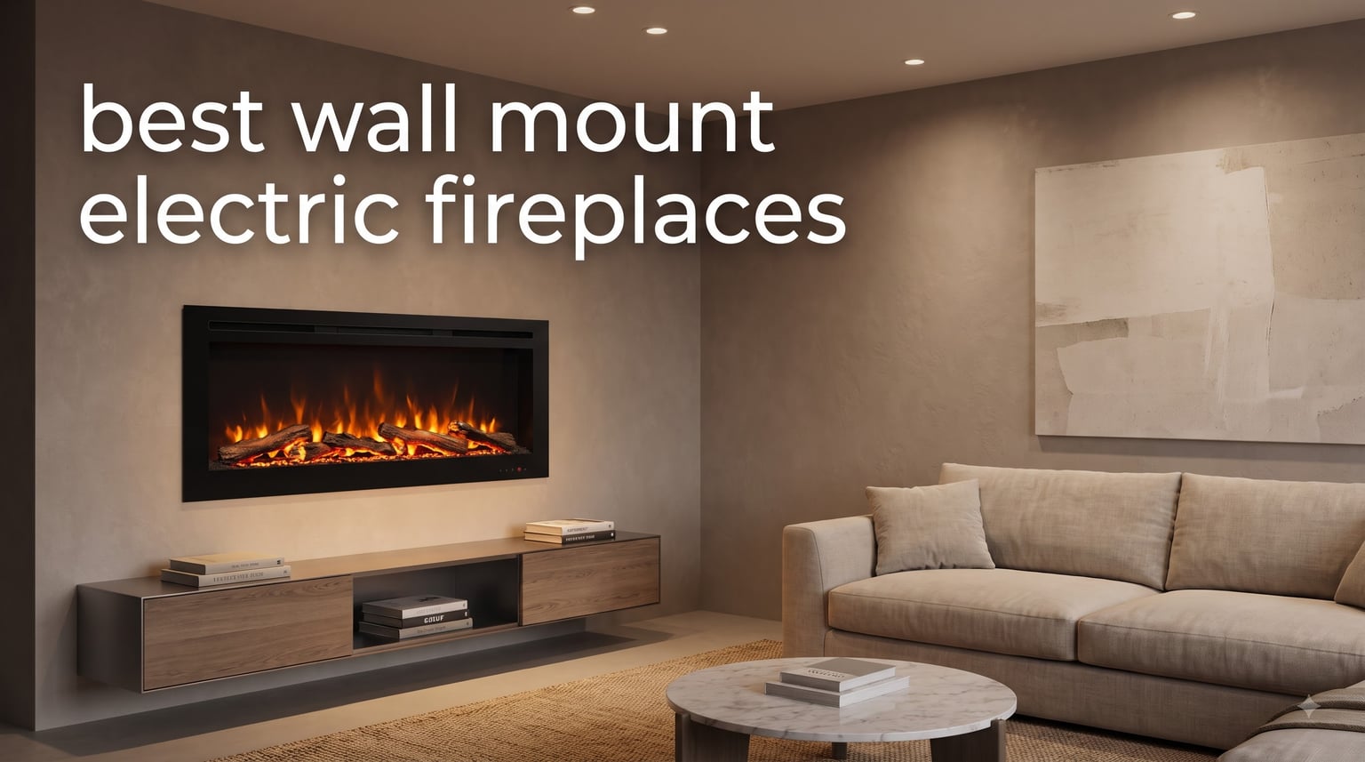 best wall mount electric fireplaces