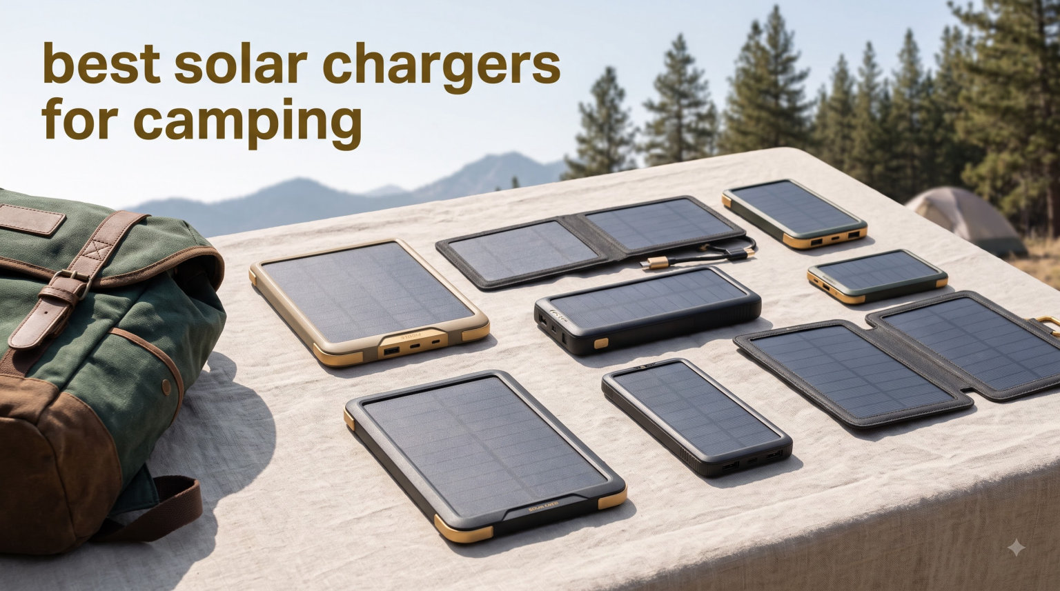 best solar chargers for camping
