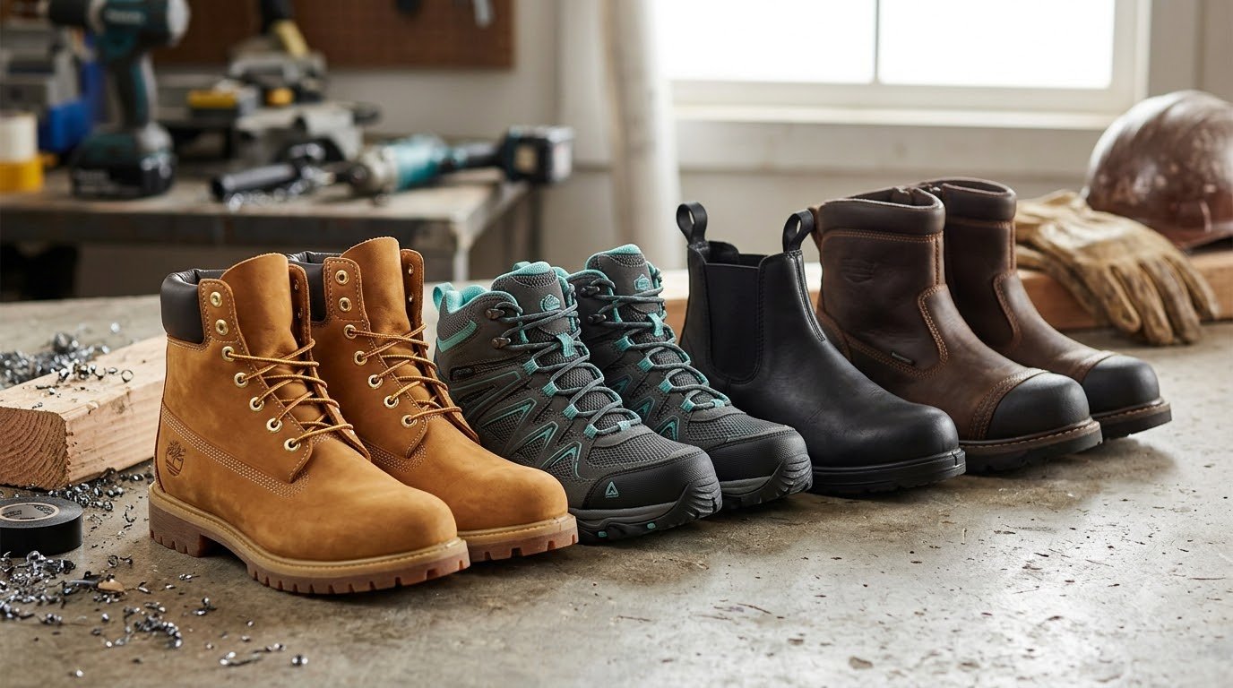 best steel toe work boots for women