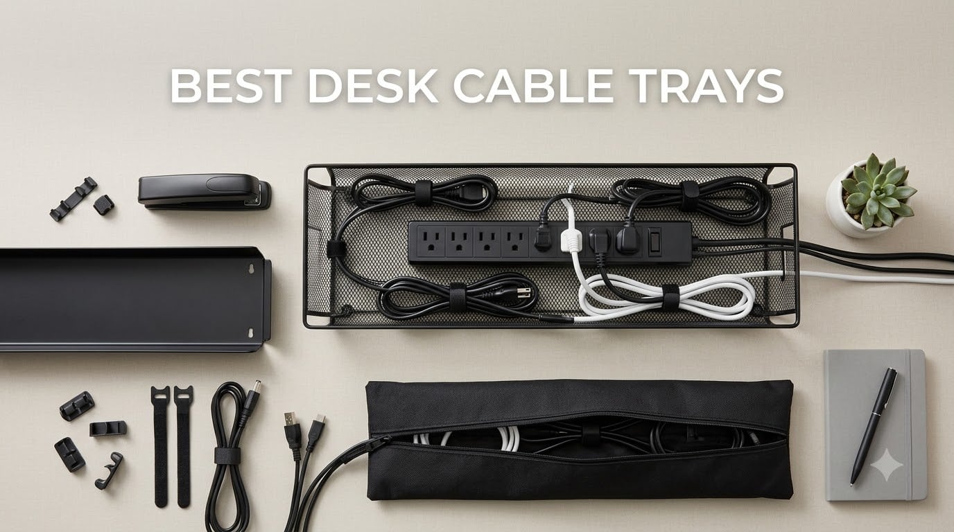 best desk cable trays