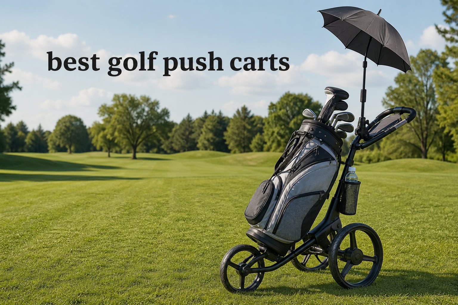 best golf push carts