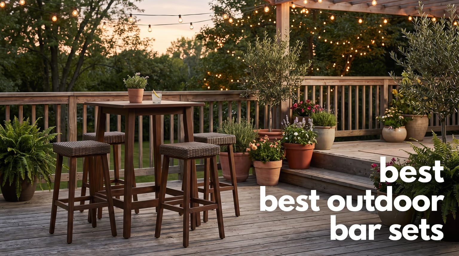 best outdoor bar sets