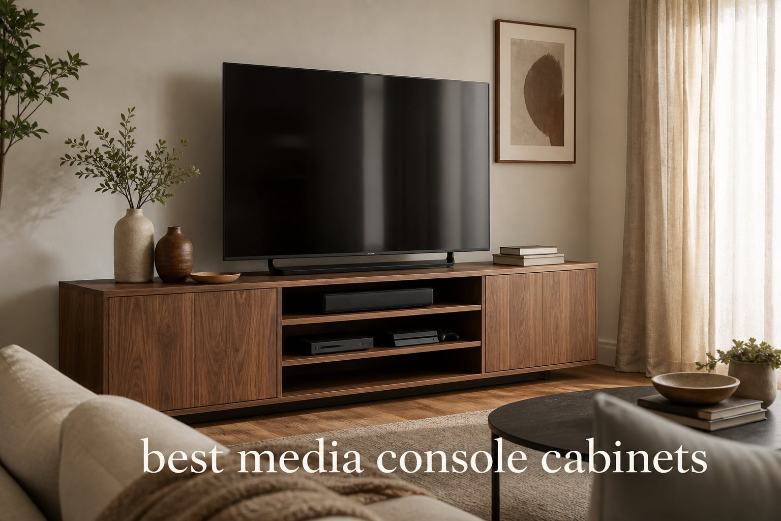 best media console cabinets
