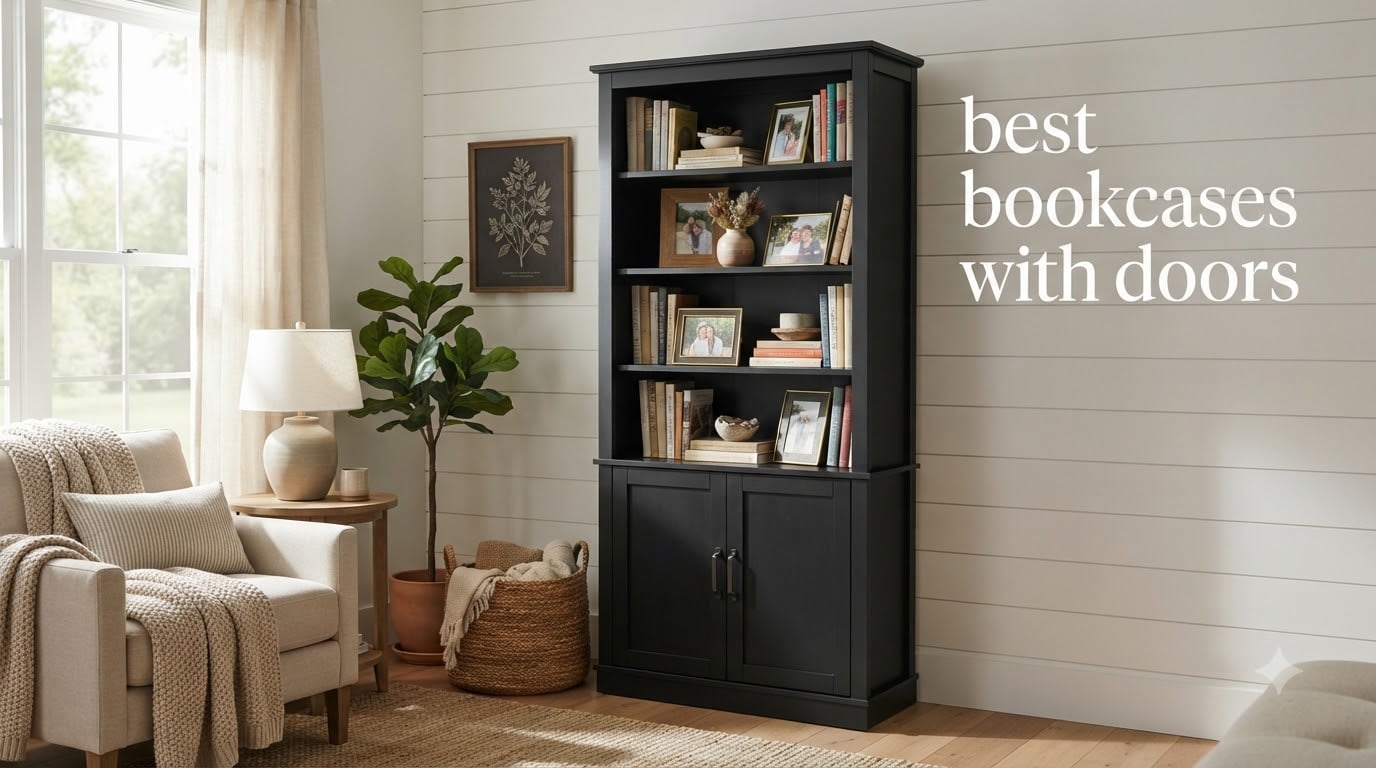 best bookcases with doors