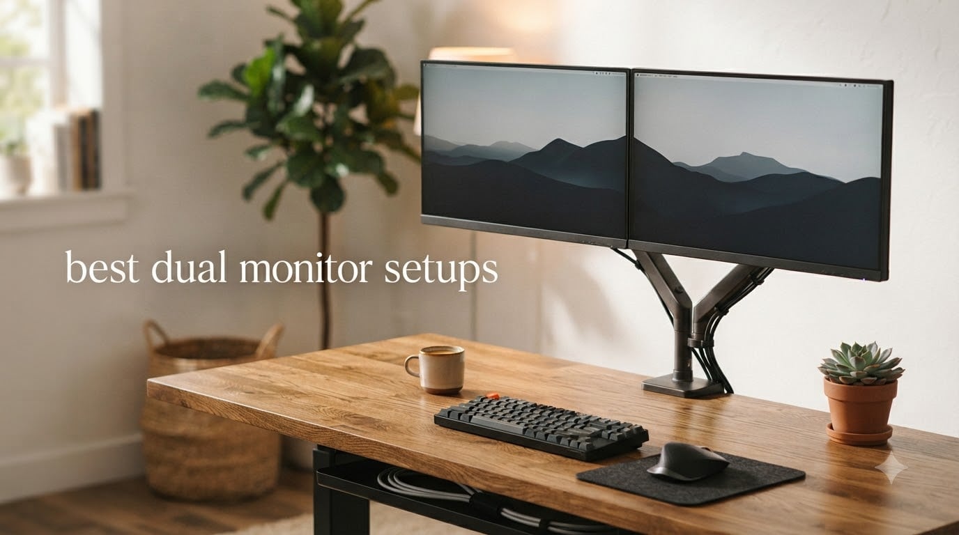 best dual monitor setups