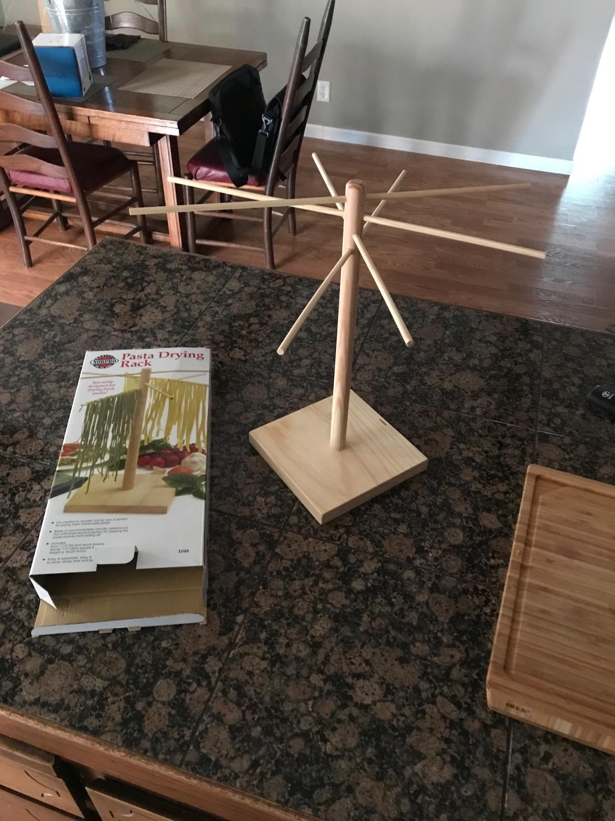 Norpro Pasta Drying Rack Wood, 2.6 customer photo 1