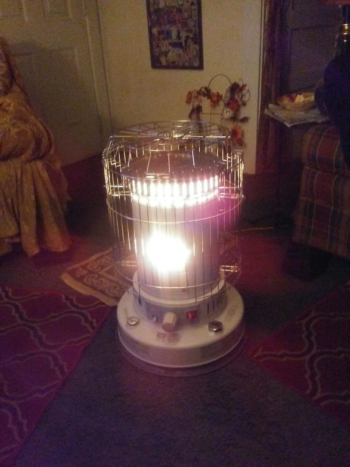 Comfort Glow Indoor Kerosene Convection Heater, 23,800 BTUs, Grey - KW-24J customer photo 2