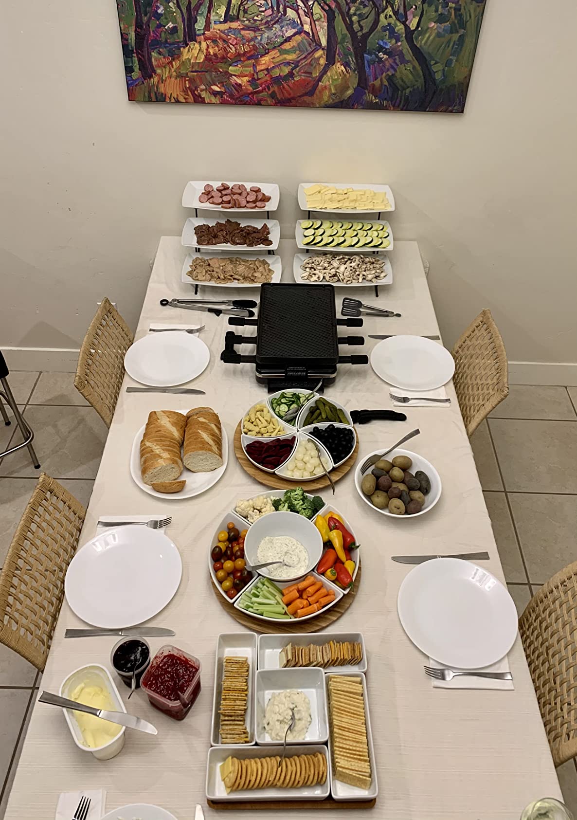 Swissmar Classic Indoor Electric Raclette Grill, Cast Aluminum Plate, Black customer photo 2