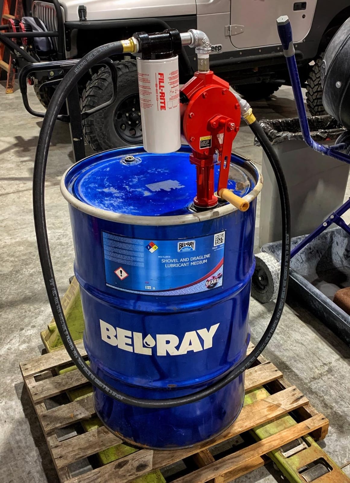 Fill-Rite FR112 Fuel Transfer Rotary Hand Pump w/Discharge Hose, Straight Spout, Vacuum Breaker, & Suction Pipe customer photo 2