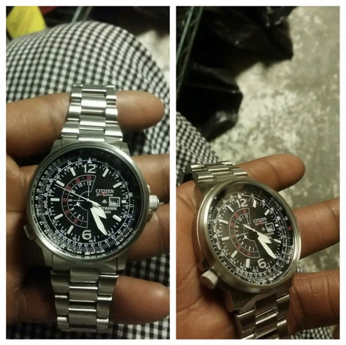 Citizen Men's Eco-Drive Promaster Nighthawk 42mm Stainless Steel BJ7000-52E customer photo 2