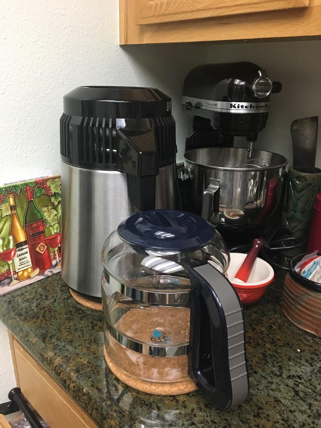 Megahome Countertop Water Distiller Stainless, Glass Collection customer photo 2