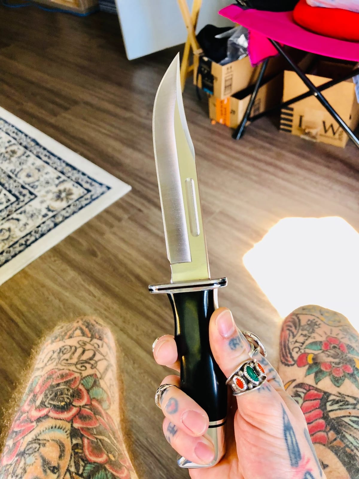 Buck Knives 119 Special Hunting Knife with Sheath, Phenolic Handle, 7.5 oz customer photo 2
