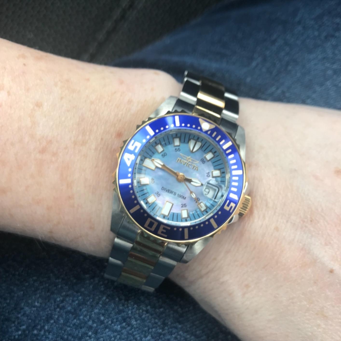 INVICTA-2961 Women's 2961 Pro Diver Collection 'Lady Abyss' Two-Tone Dive Watch customer photo 1