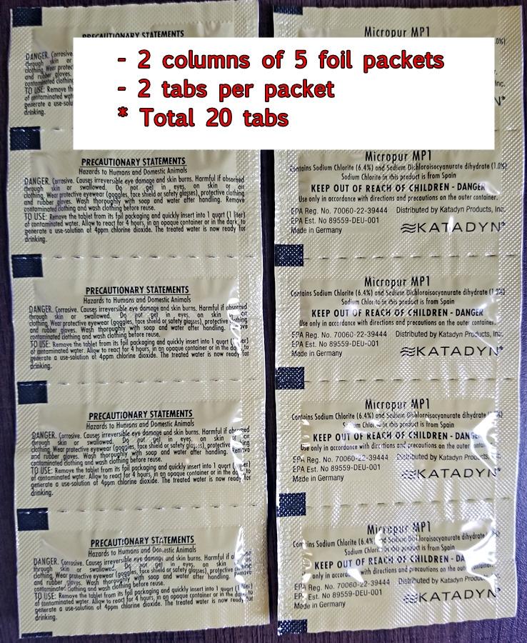 Katadyn Micropur MP1 Purification Tablets (20 Count) customer photo 1