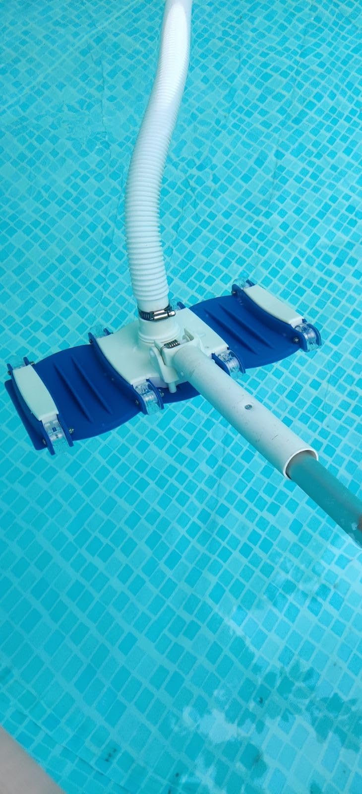 SWIMLINE HYDROTOOLS Manual Vacuum Head Attachment For Inground & Above Ground Pools |Weighted Flexible Swimming Pool Vac Head Rectangle Shape W/ Wheels| Swivel Hose 1-1/4 or 1-1/2’’| Clean 8150 customer photo 2