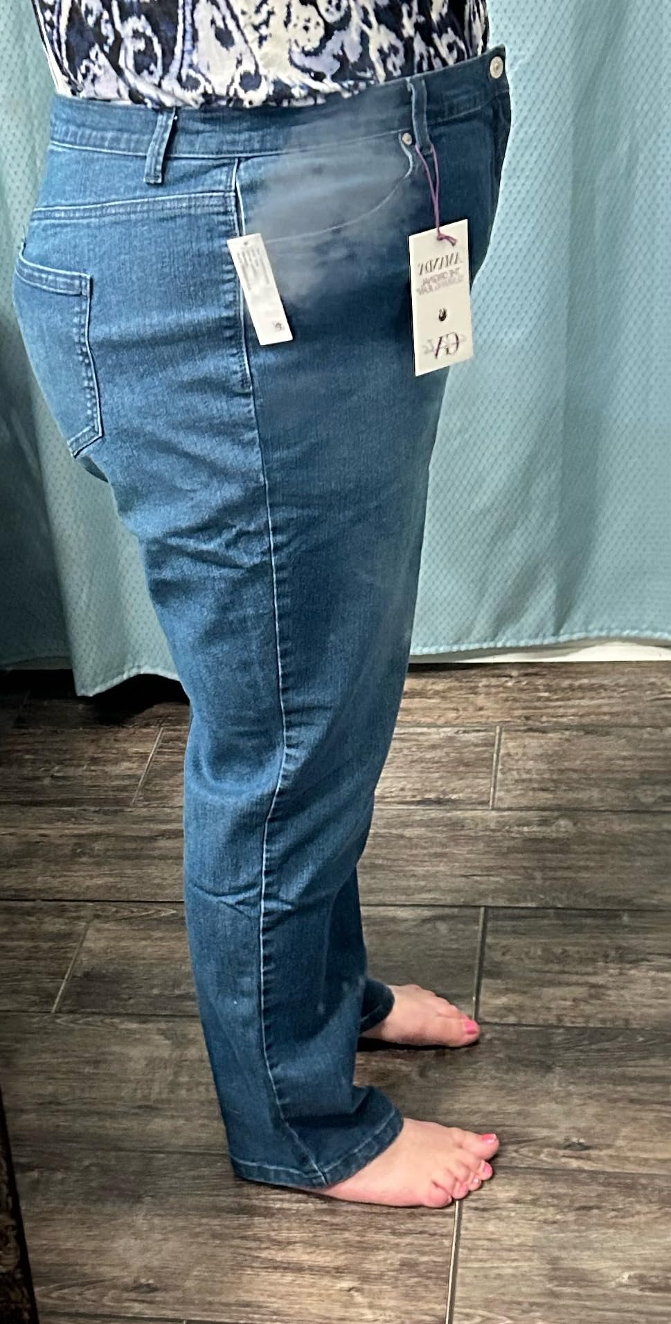 Gloria Vanderbilt Womens Amanda Classic High Rise Tapered Jean Plus Size customer photo 1