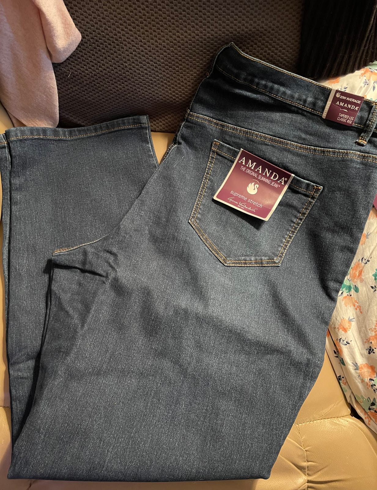 Gloria Vanderbilt Womens Amanda Classic High Rise Tapered Jean Plus Size customer photo 2